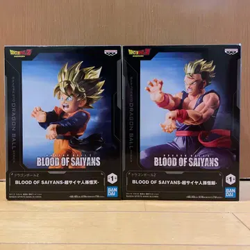 드래곤볼 BLOOD OF SAIYANS 피규어 2개 세트