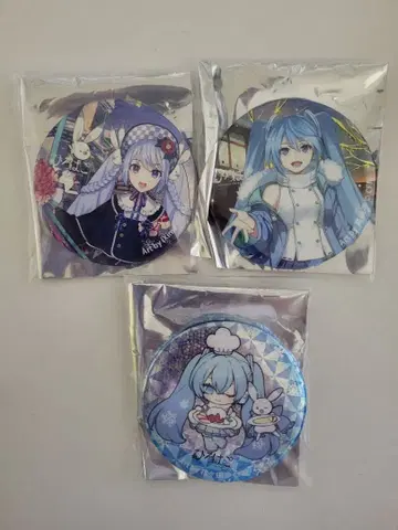 유키 미쿠 x 히로하코 히로사키 ver 하츠네 미쿠 캔뱃지 세트