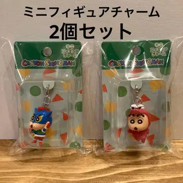 짱구는 못말려(크레용 신짱) 미니 피규어 참 액션 가면 와니야마 씨 세트