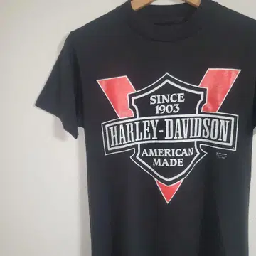 90s 빈티지 할리데이비슨 3D 엠블럼 반팔 티셔츠