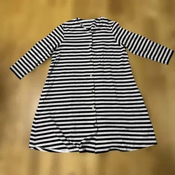 컨디션 최상 marimekko 스트라이프 롱 원피스 가디건 M