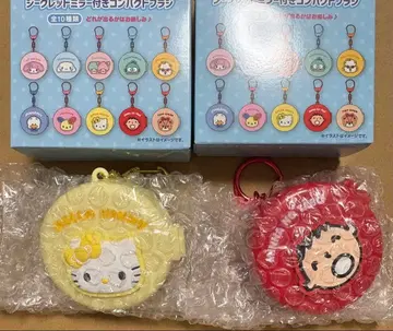 산리오 시크릿 거울 포함 컴팩트 브러쉬 2개 세트 미미이 타아보