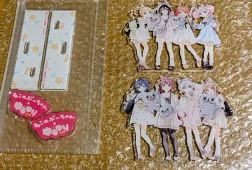 유루유리 고양이의 부쨩 아크릴 스탠드 세트 고라쿠부 학생회 받침대 포함