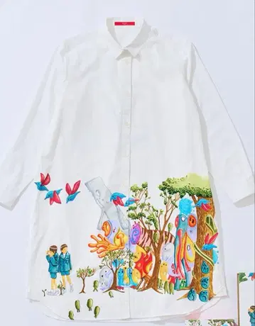 그라니프 graniph 마츠모토 타이요 GOGO 몬스터 셔츠 원피스