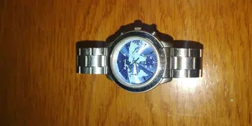 애니에스b. 파란색 다이얼 스테인리스 스틸 손목시계