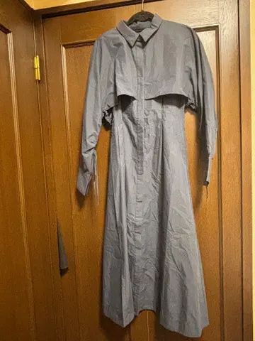 네이비 셔츠 원피스 긴팔