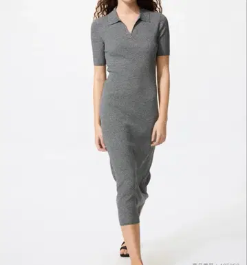 워셔블 스키퍼 폴로 원피스 유니클로 M