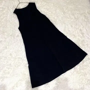 M347 [유니클로] 슬리브리스 원피스 롱 기장 V넥 체형 커버