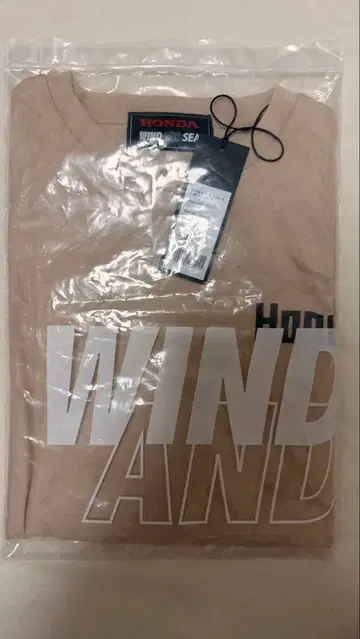 Honda WIND AND SEA 콜라보T셔츠 L 베이지