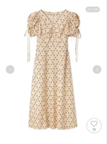 snidel 리본 모티브 원피스