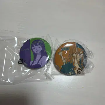 점프샵 진보초 JUMP 원피스 가챠 캔뱃지 로빈 나미 2