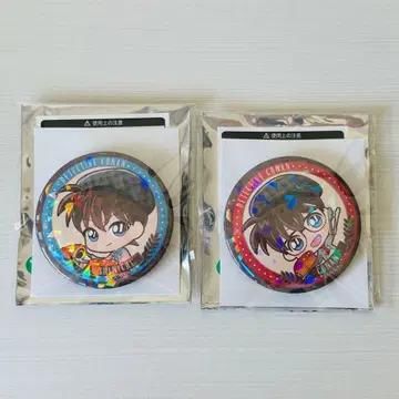 명탐정 코난 캬라페코 트레이딩 홀로그램 캔뱃지 남도일(쿠도 신이치)