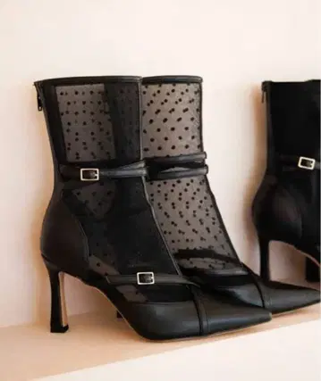 Her lip to 더블 벨트 앵클 부츠 38