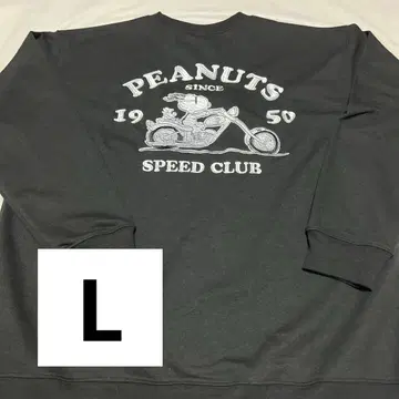 새상품 PEANUTS 스누피 바이크 할리 트레이닝복 남성용 L 자수