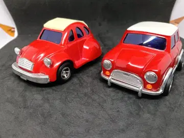 미키하우스 미니쿠퍼 시트로엥 양철 [ 2대 세트 ]