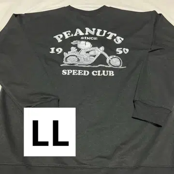 PEANUTS 스누피 바이크 할리 자수 트레이닝복 맨투맨 LL