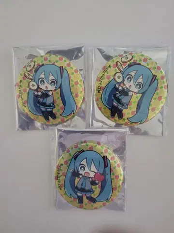 하츠네 미쿠 x 히로사키 사과 하츠네 미쿠 캔뱃지 세트