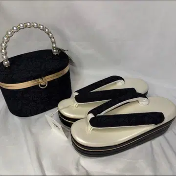 새상품 2026 모델 후리소데용 조리 백 세트 블랙 프리 사이즈