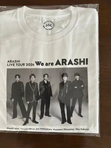 ARASHI LIVE TOUR 2026 티셔츠