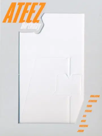 ATEEZ Birthday 집합 사진 카드 케이스 스탠드