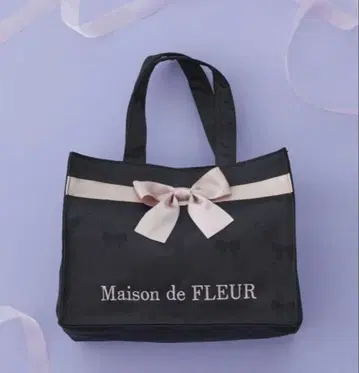 [ Maison de FLEUR ] 리본 자카드 토트백