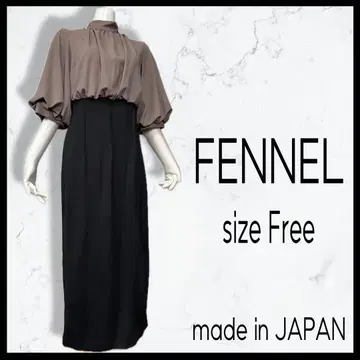 새상품급 페넬 FENNEL 백리본 바이컬러 원피스 결혼식