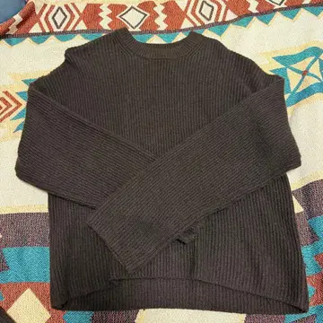 GAP 다크 브라운 리브 니트 세트