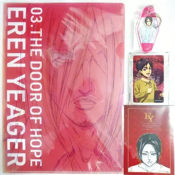 진격의 거인 엘렌 클리어 파일 아크릴 키링 카드 4점 세트