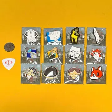 요루시카 핀 배지 전종 세트 도작 피크 전생 코인 포함