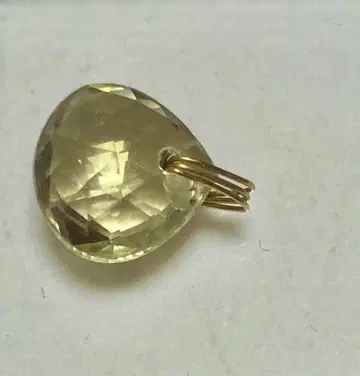 레몬 쿼츠 마롱 컷 펜던트 탑 마리 엘렌 드 타야크