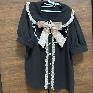 Ank Rouge 반팔 상의 반팔 블라우스 지뢰계