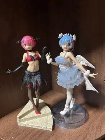 리제로 천사 렘 악마 라무 피규어 묶음 판매