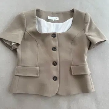 ZARA 자라 베이지 노카라 자켓