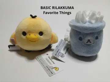 베이직 리락쿠마 손바닥 봉제 인형 [키이로이토리 쓰레기통]