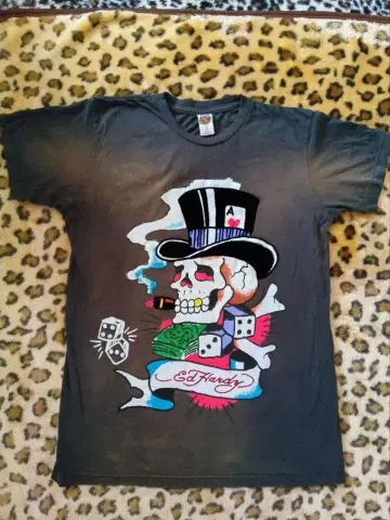 Ed Hardy 스컬 티셔츠 y2k 그런지 티셔츠