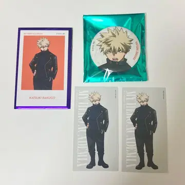 히로아카 바쿠고 카츠키 베이스 야드 캔뱃지 폴라로이드풍 스티커 특전