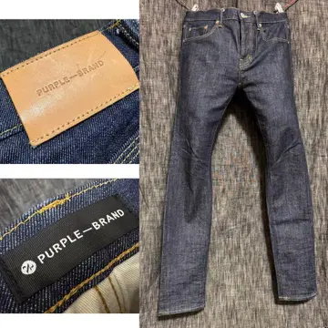 PURPLE BRAND P001 스트레치 인디고 데님 수입