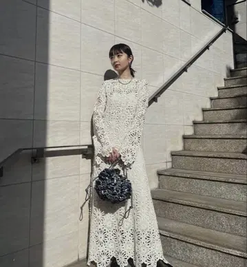 아메리 메디 플라워 세인트 레이스 드레스 M