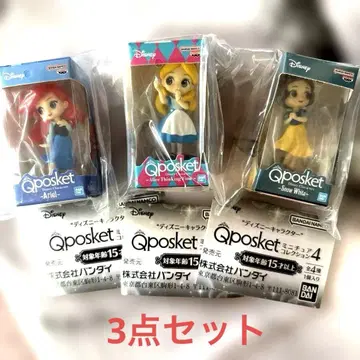 디즈니 캐릭터 Q posket 미니어처 컬렉션 4 3종