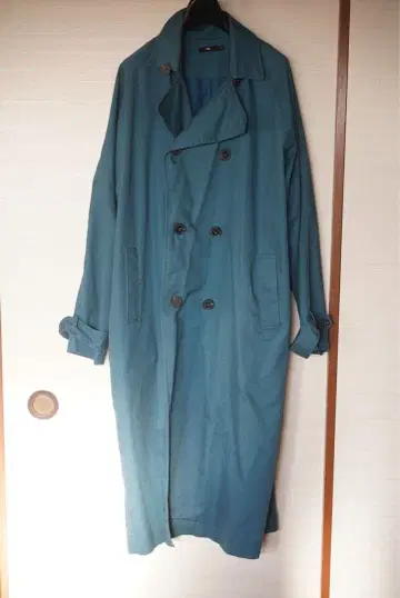 TMDL 청록색 트렌치코트