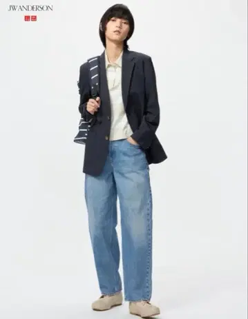 유니클로 JW ANDERSON 배기진 65BLUE 21