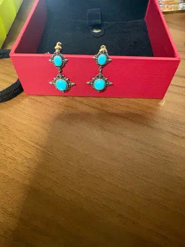 터콰이즈 925 실버 귀걸이