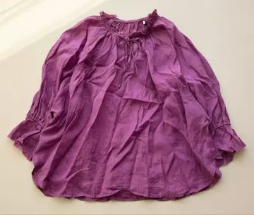 SALON adam et rope 린넨 100% 린넨 블라우스 셔츠 프리