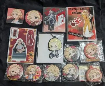 도쿄 리벤저스 사노 만지로 마이키 캔뱃지 아크릴 스탠드 러버 키링