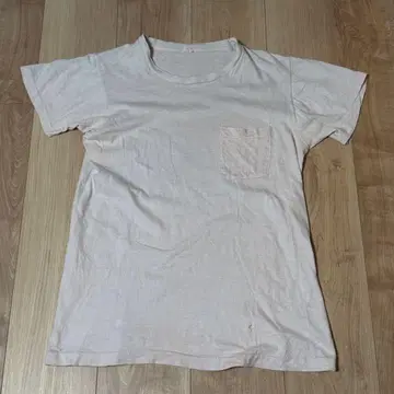 1970 빈티지 프룻 오브 더 룸 포켓 T셔츠 화이트 계열 M 각포켓