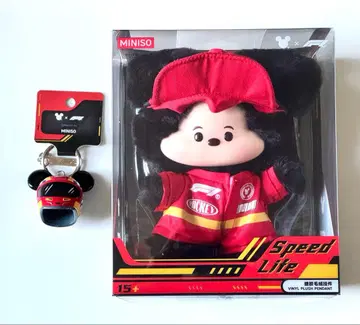 미키마우스 x F1 봉제 인형 키링 디즈니