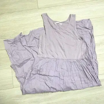 KBF 슬리브리스 원피스 내추럴 루즈핏 체형 커버 봄/여름 C106