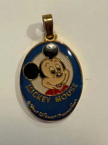 [레어 당시 물건] 빈티지 디즈니 미키마우스 펜던트 탑 각인 있음