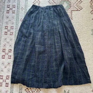 fog linen work 체크 스커트