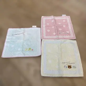 리락쿠마 코리락쿠마 스미코구라시 손수건 3개